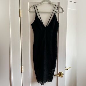 Elegant Black Lace Dress